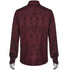 SiaLinda for Men: Rikard, gothisches Jacquardhemd rot - SiaLinda.com